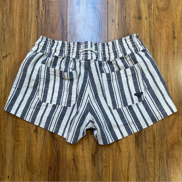 ROXY Oceanside Striped Linen Blend Beach Shorts Size S - Picture 3 of 16